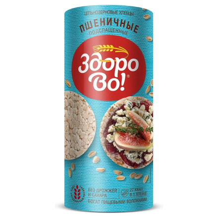 Хлебцы Здорово пшеничные подслащенные 160 гр