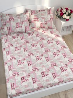 Простынь Сказка "Лоскутная мозаика-" 150х215 см, перкаль