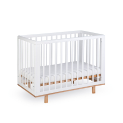 Кроватка детская Happy Baby MIRRA, 120 х 60 см, белый