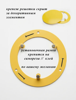 Вентиляционная Решетка РДК 100 Манго