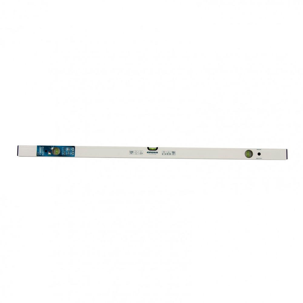 Уровень алюминиевый, 1200 мм, фрезерованный, 3 глазка, магнитный Gross