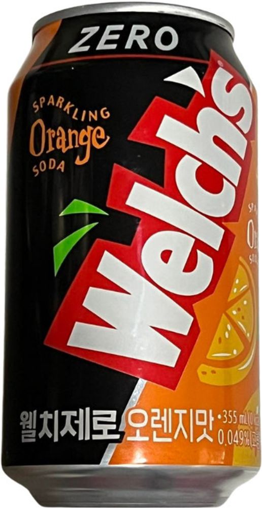 Газированный напиток Welchs Orange Zero &quot;Апельсин&quot; 0.355 - банка