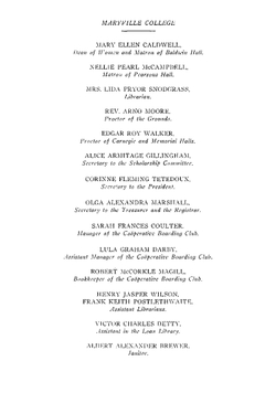 Maryville College Bulletin Catalog 1913-1914 | Maryville College