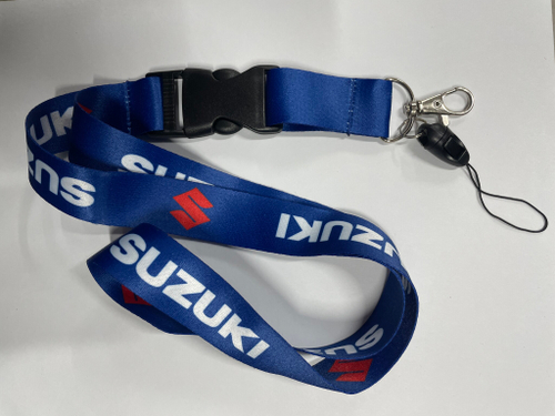 Suzuki (Синий) / Брелок, шнурок для ключей на шею Suzuki (Сузуки), ланъярд, крафт, синий (1 шт)
