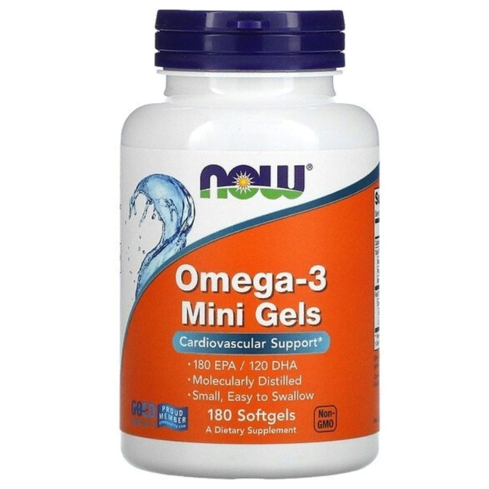 NOW OMEGA-3 mini gels (180 гел.капс.)