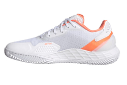 Мужские кроссовки теннисные Adidas Defiant Speed 2 M Clay - cloud white/core black/lucid orange