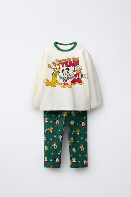 ZARA ПИЖАМА С ПРИНТОМ MICKEY MOUSE AND FRIENDS © DISNEY, ЗЕЛЕНЫЙ