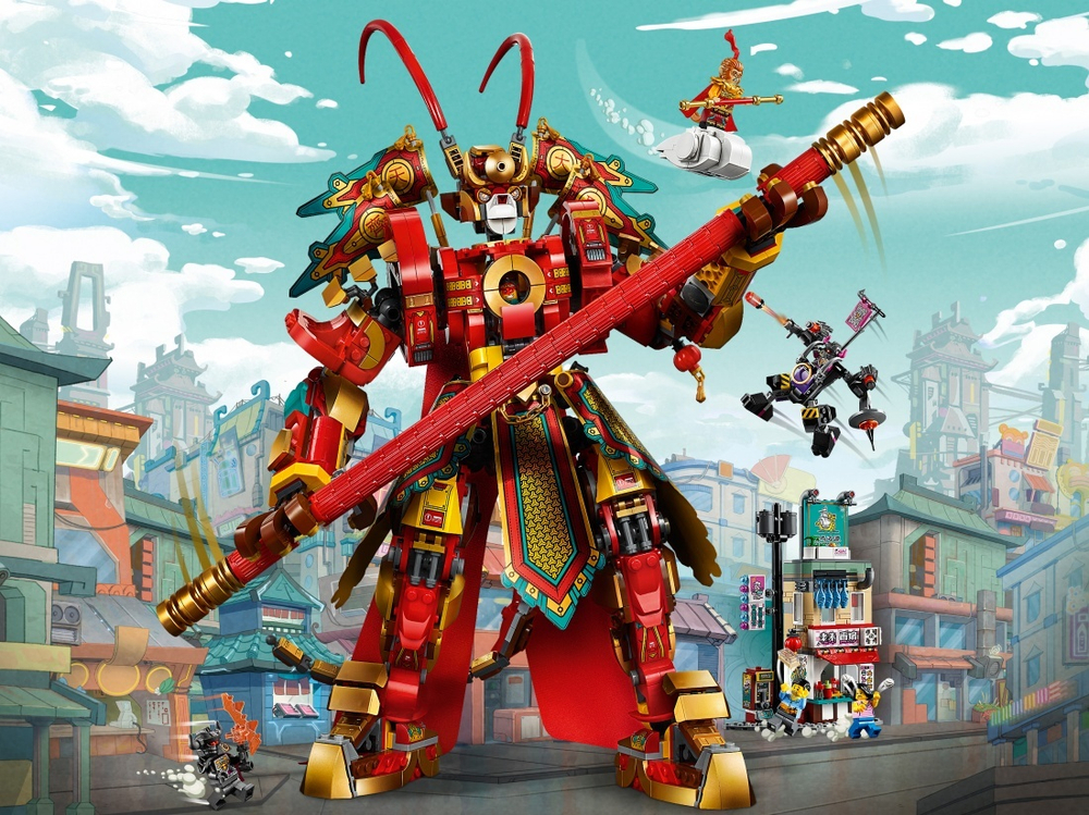 LEGO Monkie Kid: Боевой робот Царя Обезьян 80012 — Monkey King Warrior Mech — Лего Манки Кид