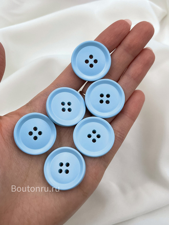 Пуговицы на прокол16 голубой