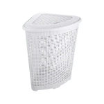 КОРЗИНА ДЛЯ БЕЛЬЯ УГЛОВАЯ 50Л, 395Х395Х595 ММ (белый)