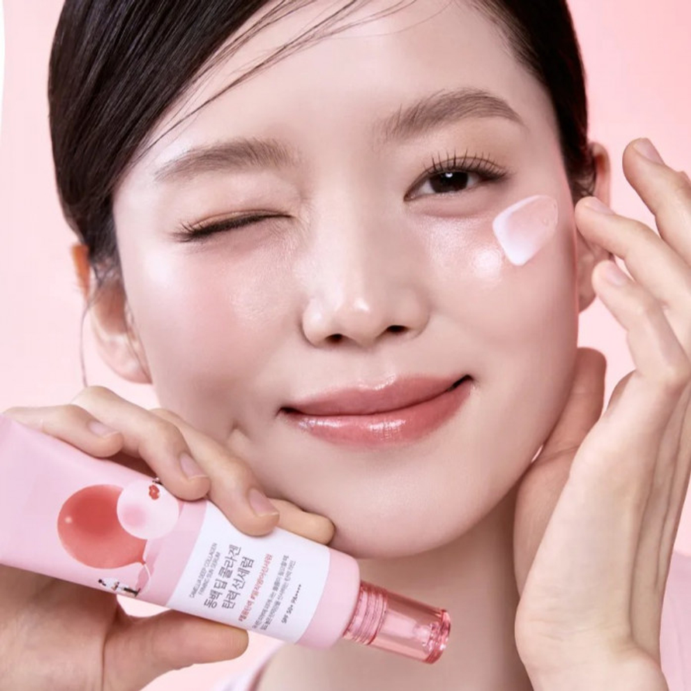 Round Lab Camellia Deep Collagen Firming Sun Serum SPF50+ PA++++ солнцезащитная сыворотка с экстрактом камелии и коллагеном