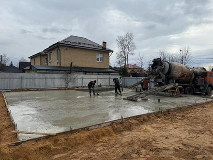 Фундамент монолитная плита