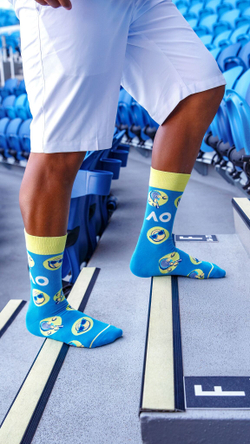 Теннисные носки Australian Open Qualifer Organic Cotton Socks 1P - process blue