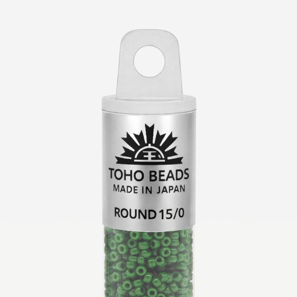 Японский бисер TOHO Round 15/0 (№47H), непрозрачный глянцевый