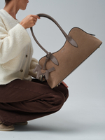 Замшевая сумка Jockey DBR 31168 серо-коричневый