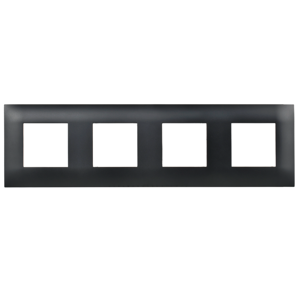 SKANDY Рамка 4-местная SK-F04Bl черный IEK