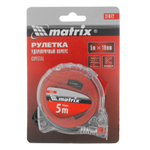 Рулетка Crystal,5 м х 19 мм,корпус из поликарбоната Matrix
