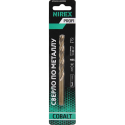 Сверло NIREX Profi по металлу Cobalt 9*125 мм NMD0900 (1шт в упак)