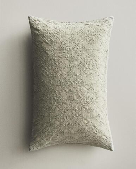 Zara Home наволочка декоративная из хлопка, зелёный, 40x60 см · 6327/008