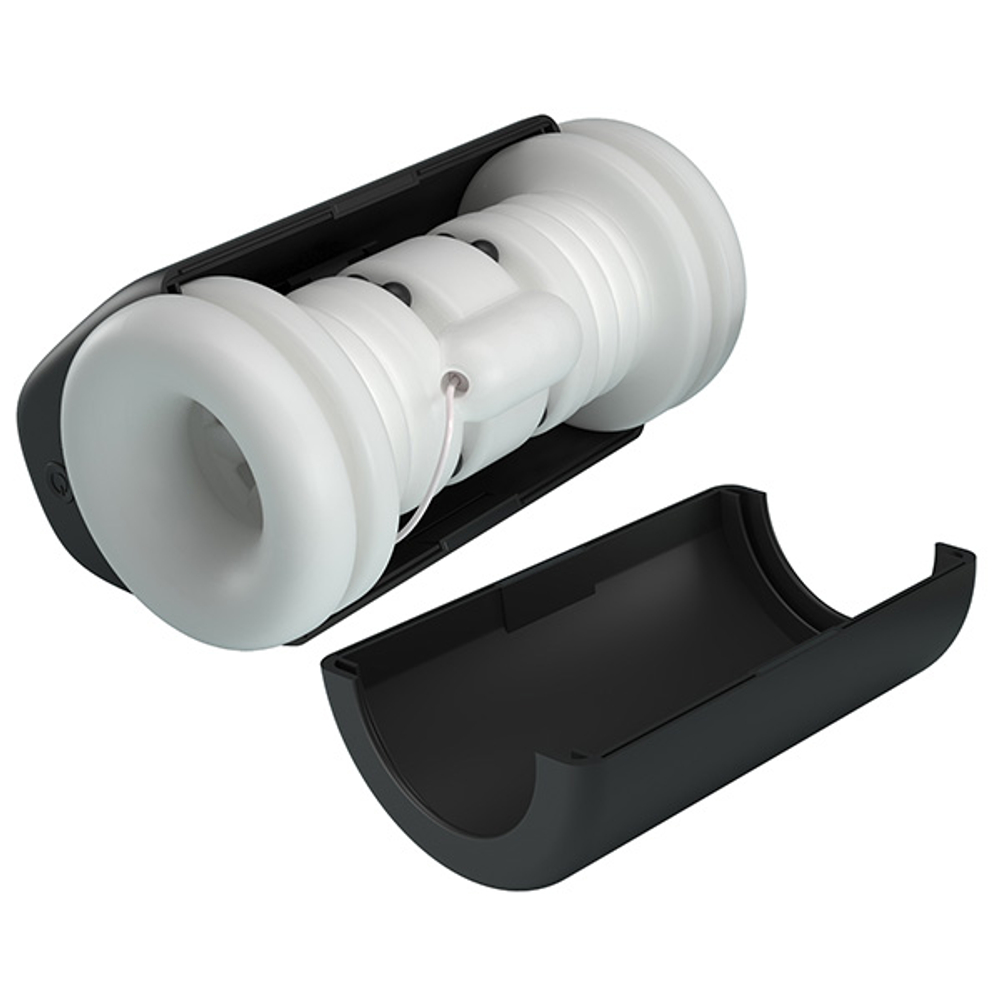 Черный автоматический вибромастурбатор 15,6см с поступательными движениями Pretty Love Masturbator DJ Girl Black BM-00900T92