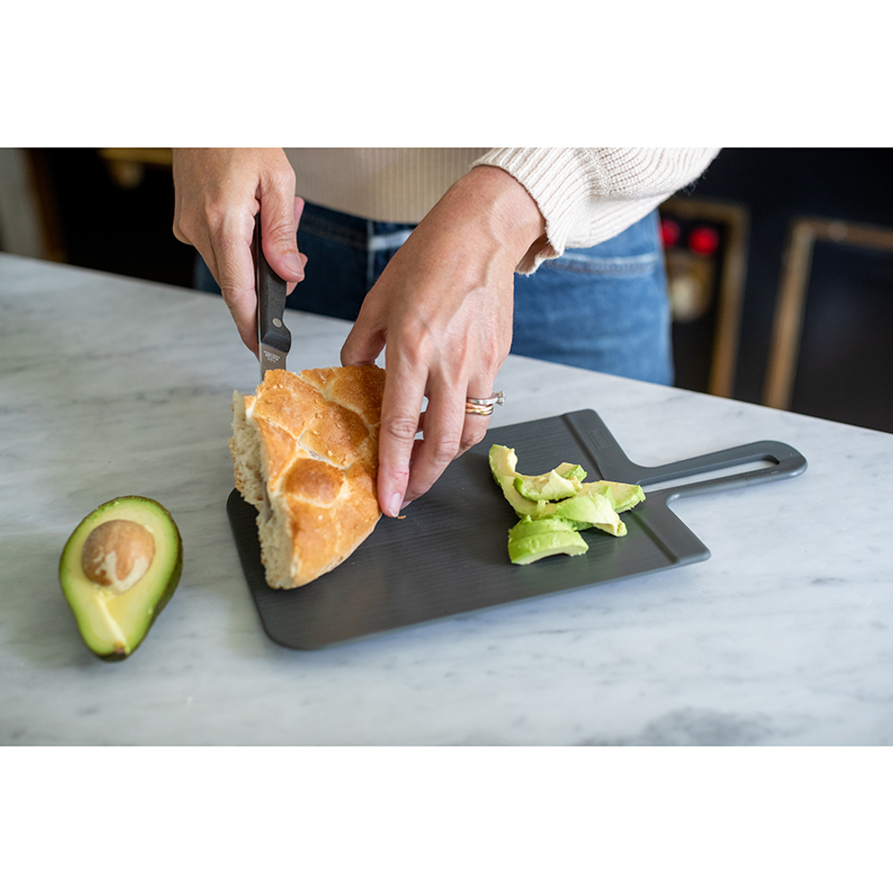 Доска разделочная snap, organic, 16,5х33,4 см, темно-серая