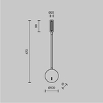 Настенный светодиодный светильник Maytoni Stem C035WL-L3B3K