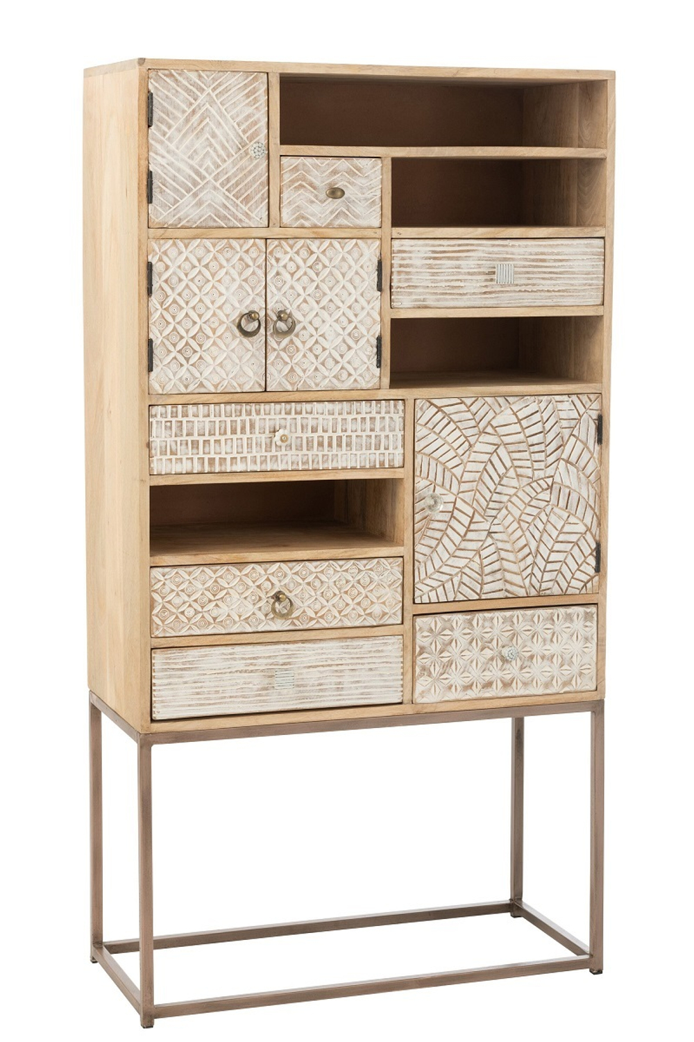 Шкаф "Этьен" 84.5x38x157см Дерево, металл