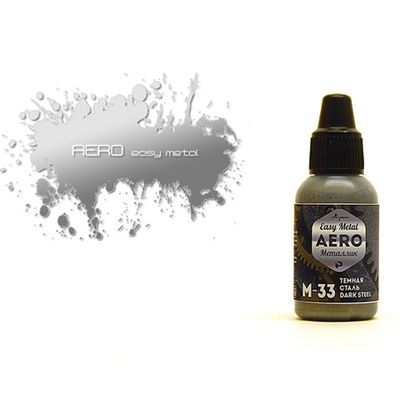 P-M33 Краска Pacific88 Темная Сталь (Dark Steel) укрывистый, 18мл