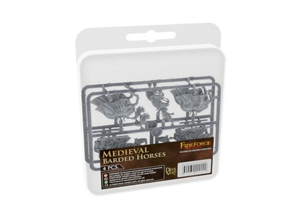 Medieval Barded Horses (4pcs.)
