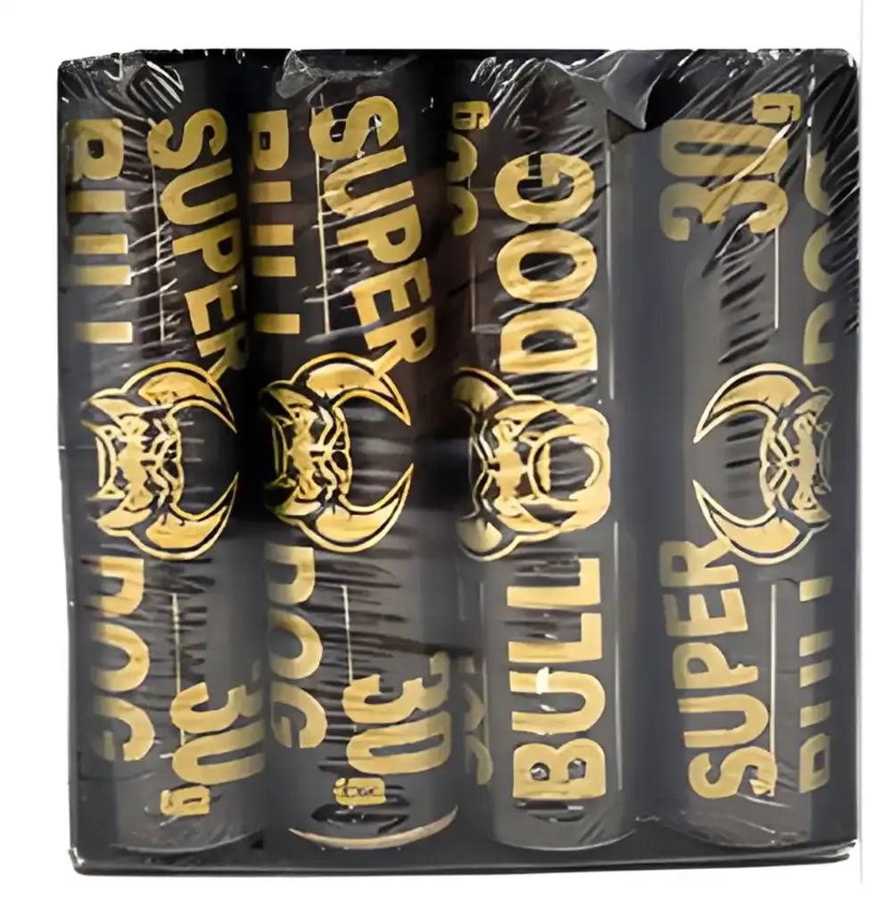 Петарды Super Bulldog B030 от ТМ Волк — мощные, 30 г флэш-состава, упаковка 4 шт., громкий звук и яркая вспышка.