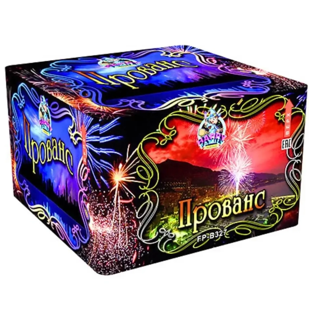 Батарея салютов Прованс (FP-B327) от Фаворит Пиро Групп, 100 залпов, 30 мм