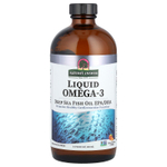 Nature's Answer, омега-3 в жидкой форме, жир глубоководных рыб с ЭПК и ДГК, со вкусом апельсина, 480 мл (16 жидк. унций)