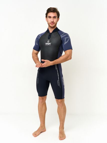 Гидрокостюм Sargan Nero 2.0 Shorty men 3 мм черно-серый