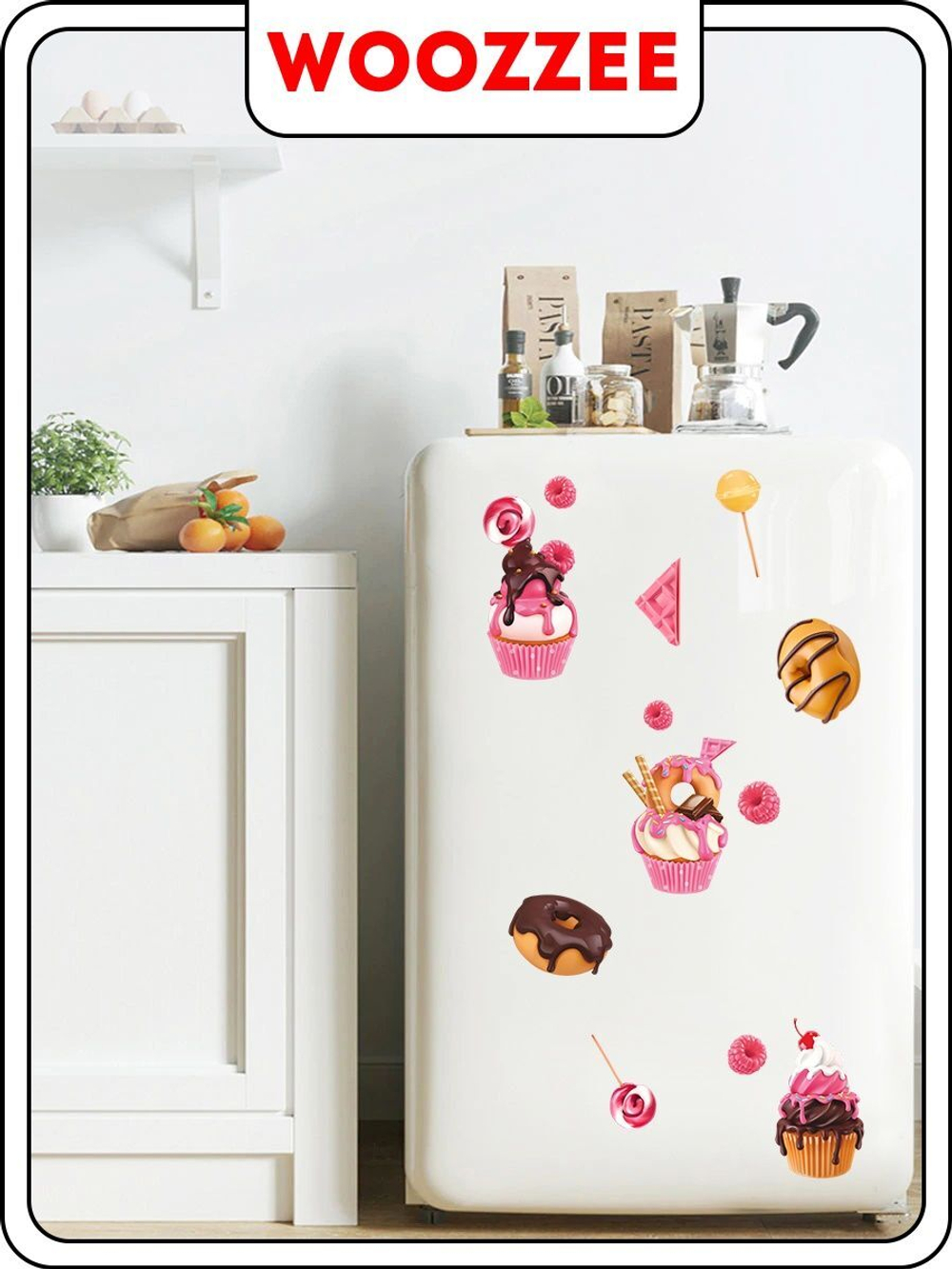 Наклейка декоративная А3 "Вкусные пироженки"