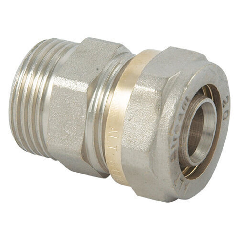 Муфта AltStream цанговая 20x1/2" с наружной резьбой