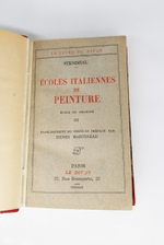 "Ecoles italiennes de Peinture (Итальянские школы живописи)". Stendhal  1932г.
