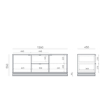 Тумба под ТВ TIMELESS TLD043 на цоколе