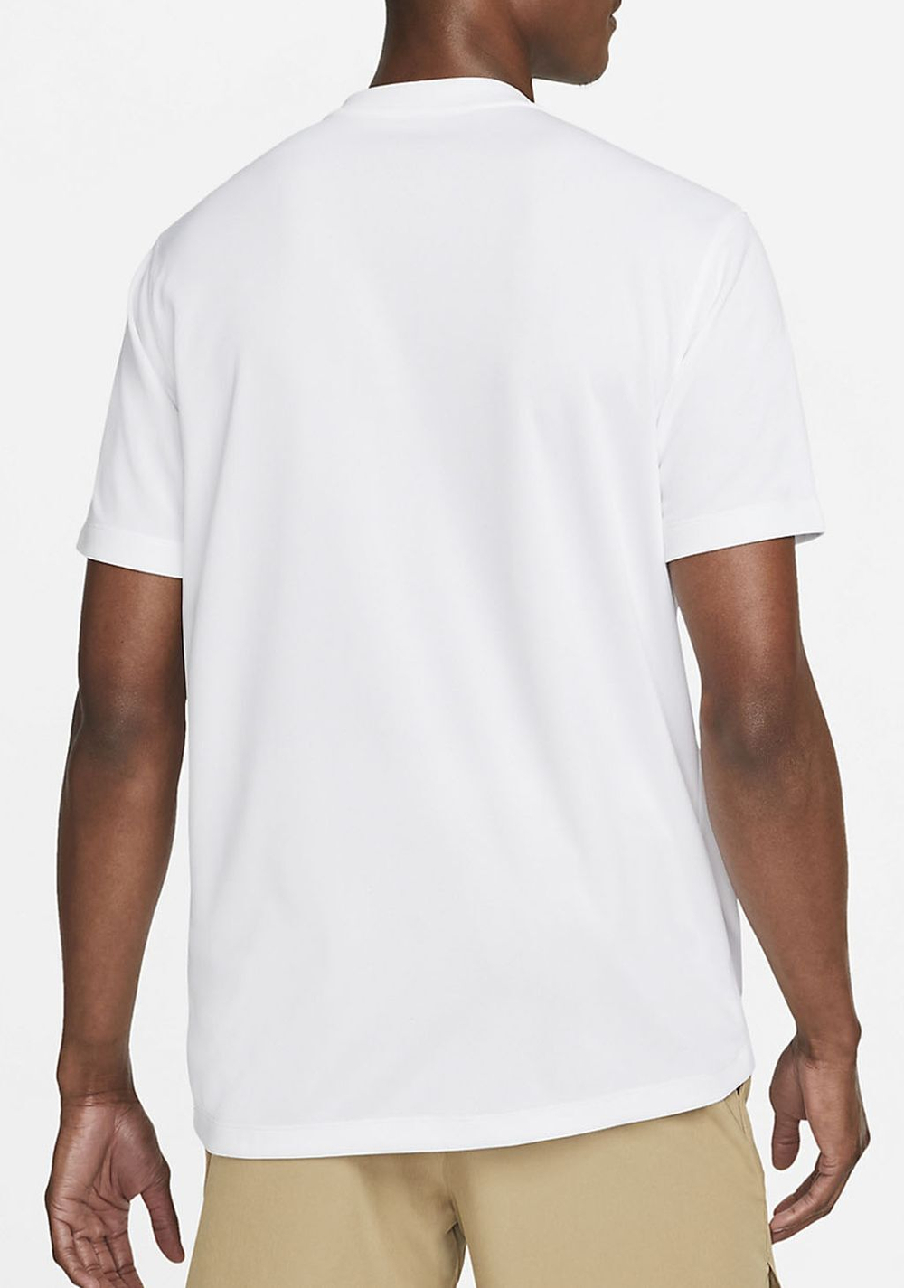 Мужское теннисное поло Nike Men's Court Dri-Fit Blade Solid Polo - white/black