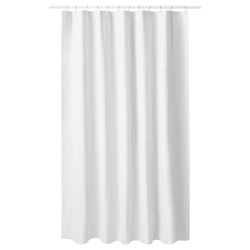 IKEA LUDDHAGTORN  (ИКЕА ЛУДДХАГТОРН)  -  Занавеска для душа, белая, 180x200 см