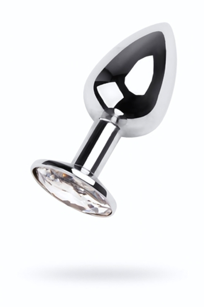 Анальная втулка с кристаллом Small прозрачный 7 см