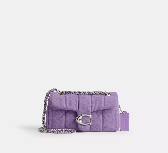 COACH СУМКА ЧЕРЕЗ ПЛЕЧО TABBY 20 С МЯГКОЙ ПОДКЛАДКОЙ, СИРЕНЕВЫЙ