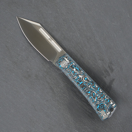 Нож складной Kunwu GEEZER Blue CF (Старичок)