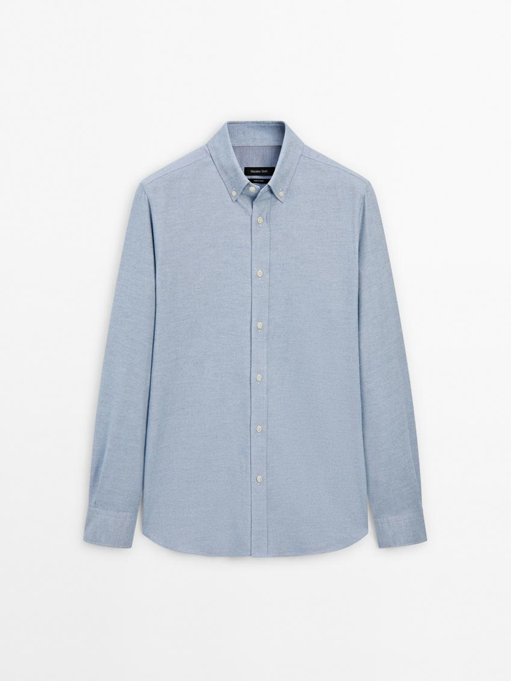 Massimo Dutti Рубашка из 100% хлопка, голубой