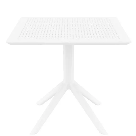 Стол пластиковый Sky 80х80 см, белый