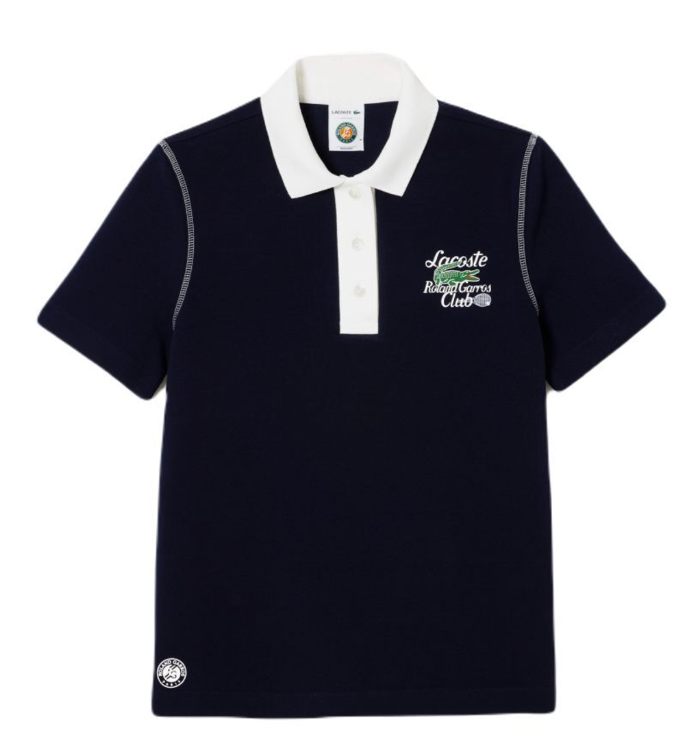 Женское поло Lacoste Sport Roland Garros Edition Cotton Pique Polo Shirt - небесный