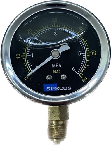 Глицериновый манометр SPECOS 6MPa, 60Bar