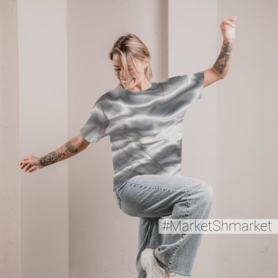 Футболка женская оверсайз с принтом 