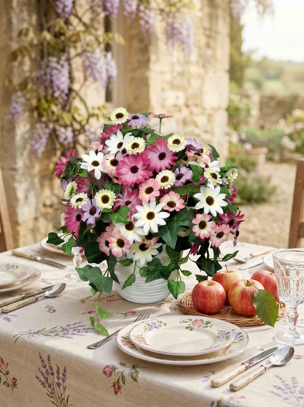 Ромашки в кашпо