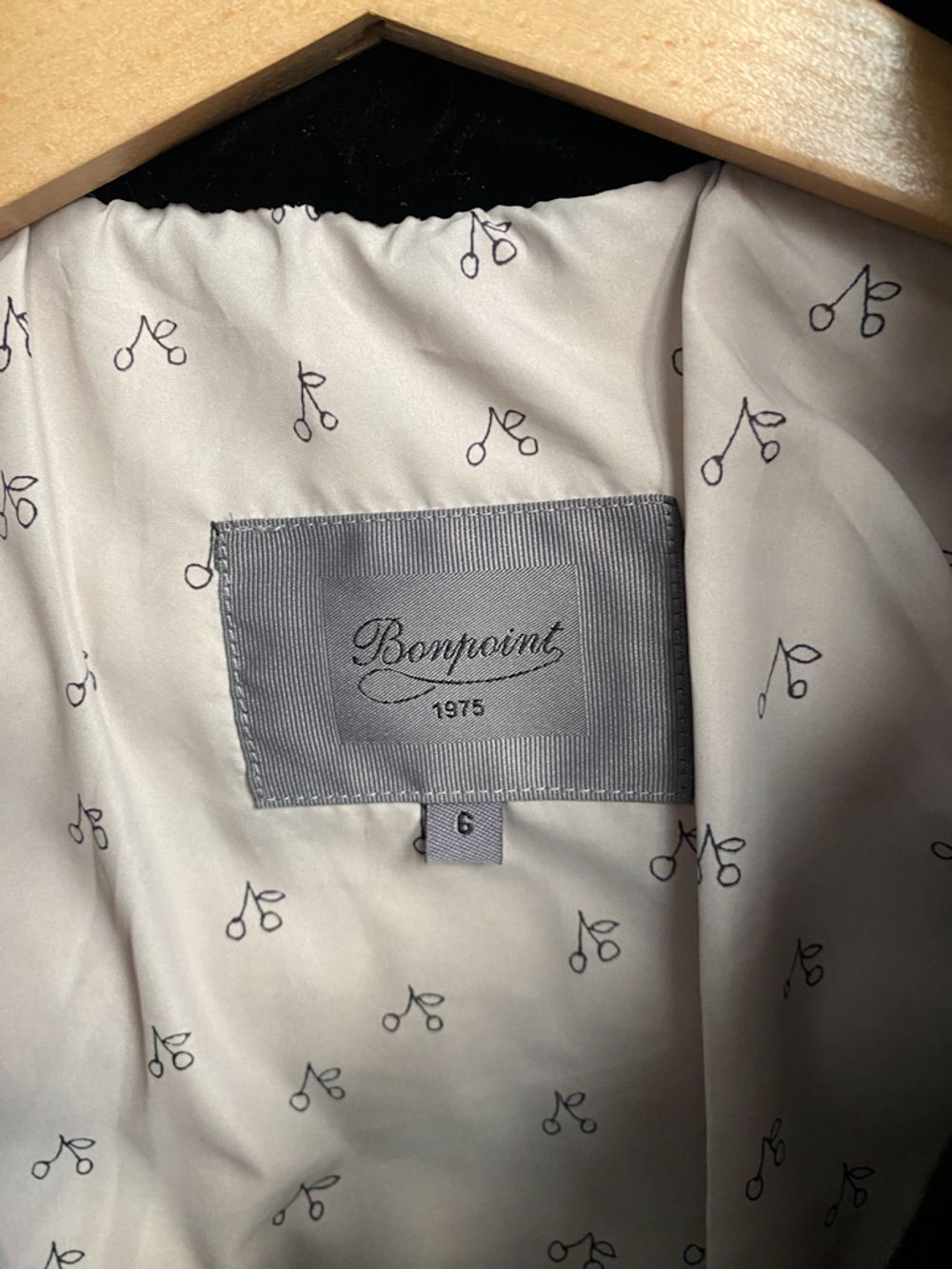 Бархатная пуховая куртка Bonpoint, 116