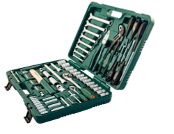 S04H52477S Набор инструмента универсальный 1/4", 1/2"DR, 77 предметов